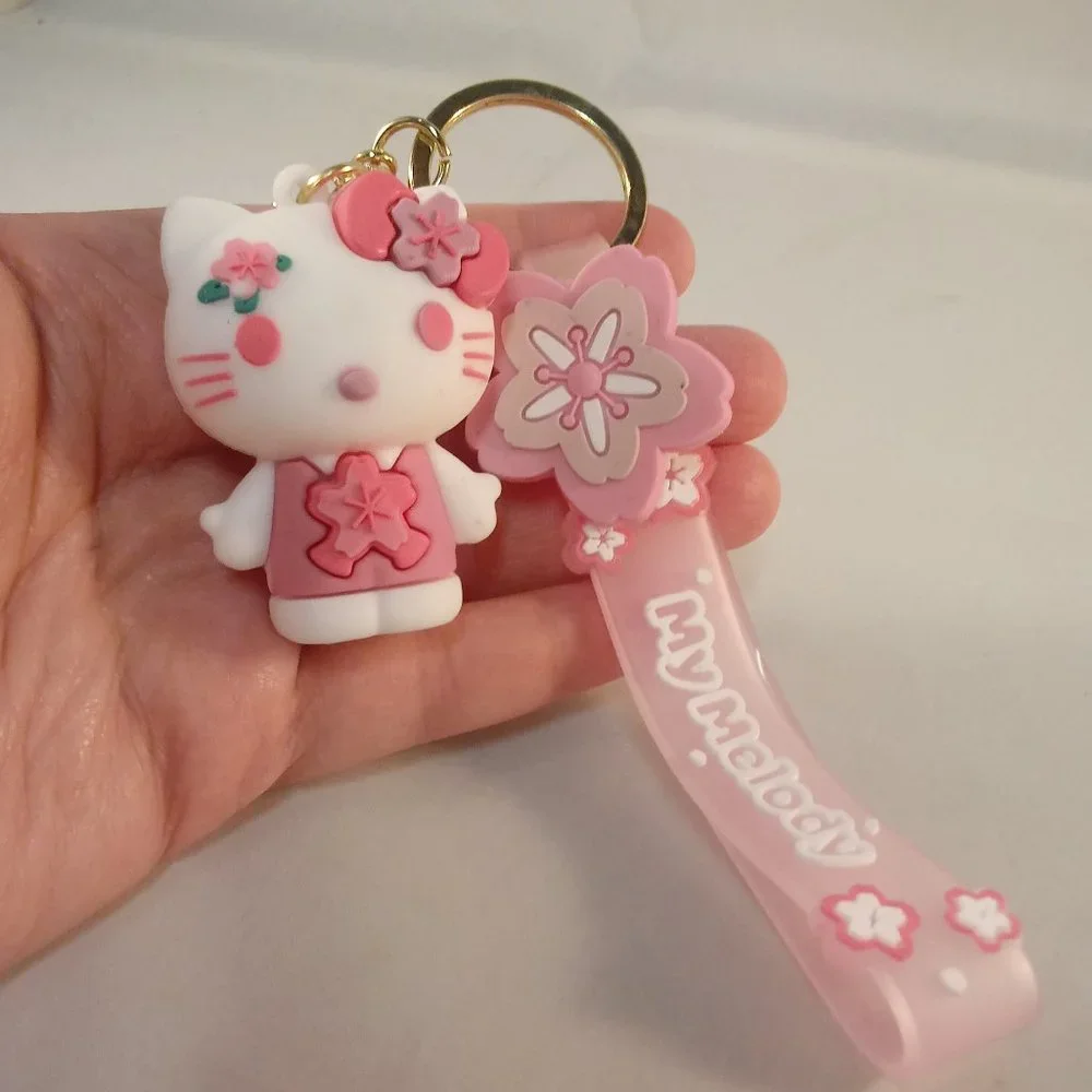 My Melody Hello Kitty Key Chain Key Ring Cute Figurine Character Keychain